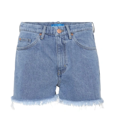 M.i.h. Jeans Halsy Cut Off Denim Shorts In Blue