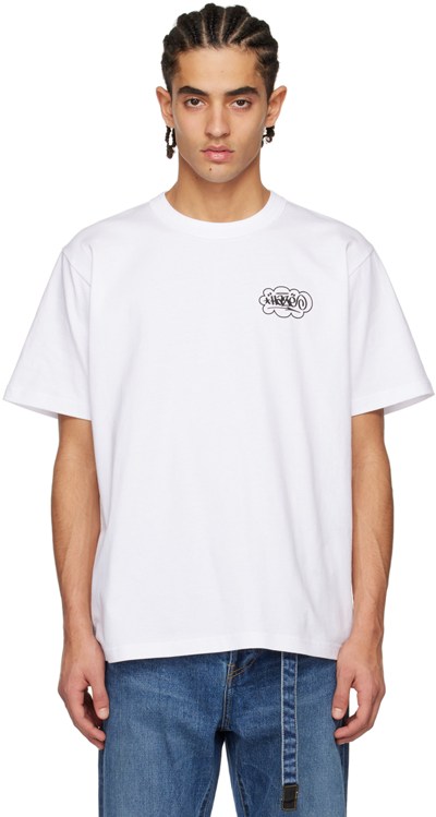Sacai White 'one Kind Word' T-shirt