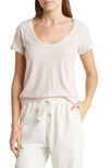 James Perse Deep V-neck T-shirt In Degas