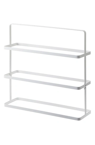 Yamazaki Steel Tower Shoe Rack In White