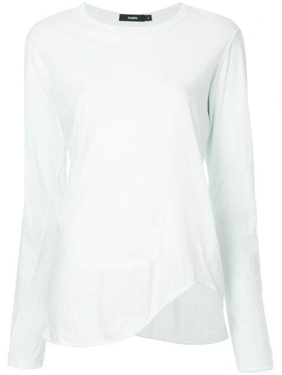 Bassike Heritage Scoop Hem Long Sleeve Top