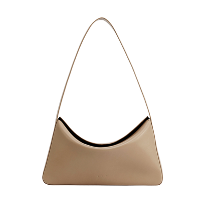 Aesther Ekme Soft Baguette Smooth Leather Bag In Bronze Tobbacco