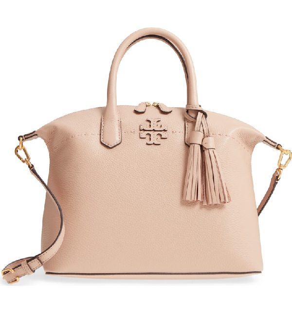 tory burch mcgraw leather satchel