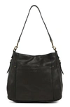 American Leather Co. Austin Shoulder Bag In Black Smooth