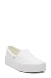 Toms Alpargata Fenix Platform Sneaker In White