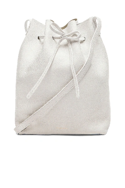 Mansur Gavriel Tumble Large Bucket Bag In White