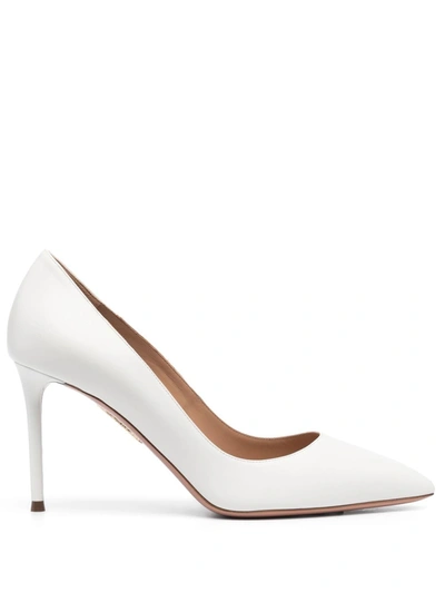 Aquazzura Purist 85mm Pumps In White