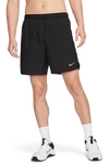 Nike Men's Challenger Dri-fit 7" Brief-lined Running Shorts In Black/black/black