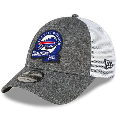 New Era Heather Gray Buffalo Bills 2022 Afc East Division Champions Locker Room 9forty Adjustable Ha