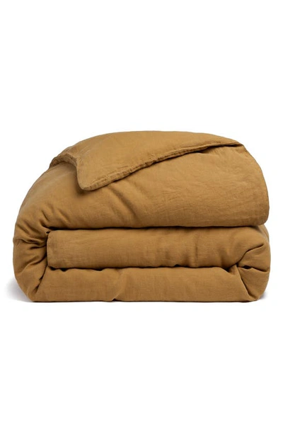 Parachute Linen Duvet Cover In Ochre