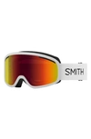 Smith Vogue 154mm Snow Goggles In White / Red Sol-x Mirror