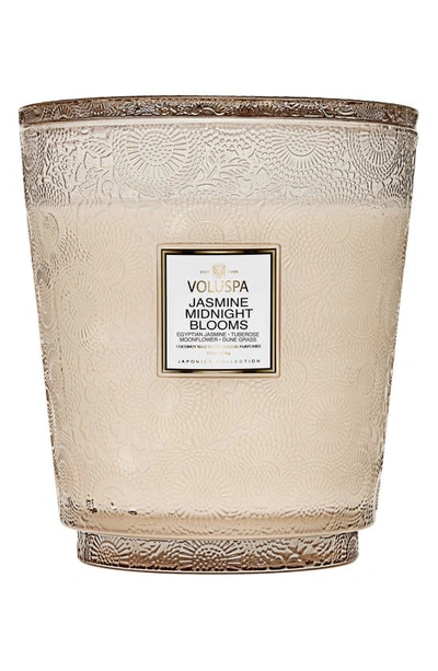 Voluspa Jasmine Midnight Blooms 5-wick Hearth Candle, One Size oz