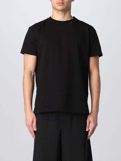 Valentino T-shirt Logo Clothing In Black