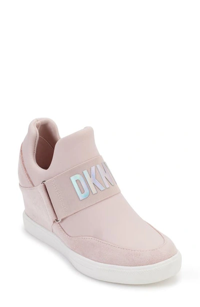 Dkny Cosmos Hidden Wedge Trainer In Lotus