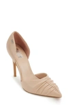 Dkny Women's Maita Ruched Slip-on Pointed-toe Pumps In Gold Sand