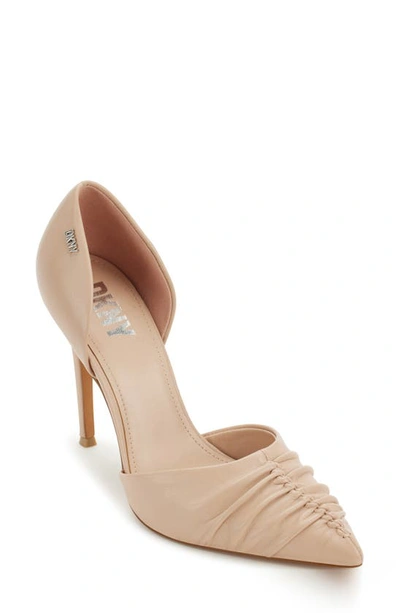 Dkny Women's Maita Ruched Slip-on Pointed-toe Pumps In Gold Sand