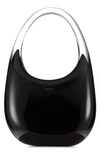 Coperni X Heven Swipe Glass Shoulder Bag In Black