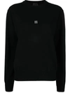 Givenchy Logo Wool And Cashmere Sweater In Black