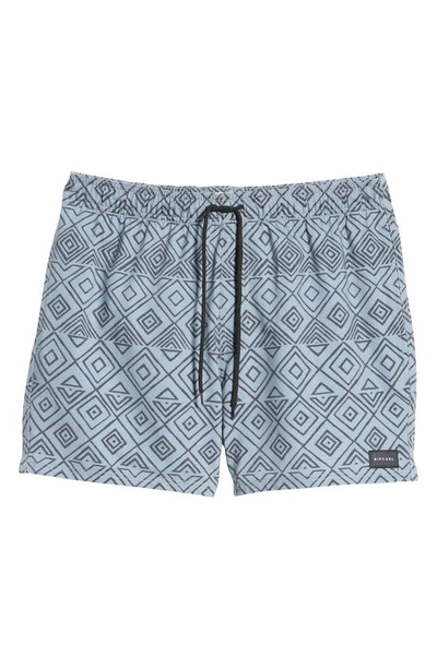 Rip Curl Party Pack Volley Swim Trunks In Mineral Blue