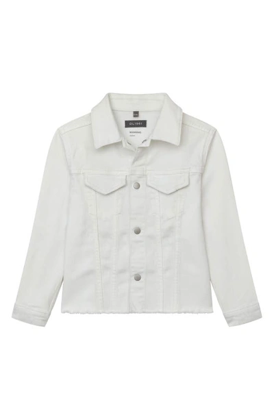 Dl1961 Kids' Girl's Manning Denim Jacket In White
