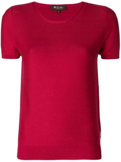 Loro Piana Beausoleil Short-sleeved Top In Red