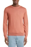 Zegna Cashseta Knitted Crew-neck Jumper In Medium Pink