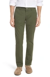 Bonobos Tailored Fit Washed Stretch Cotton Chinos In Duffle Green