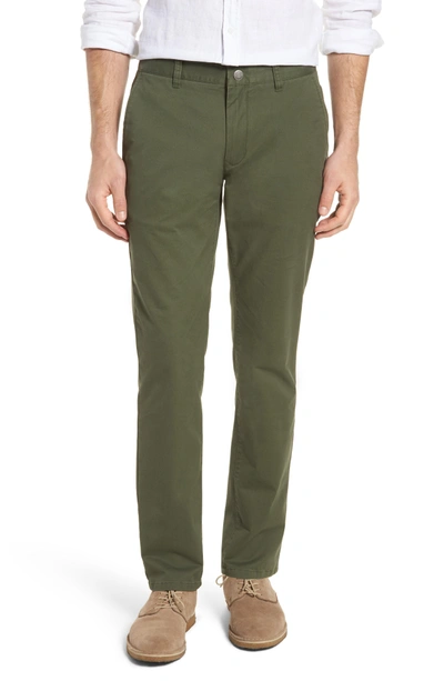 Bonobos Tailored Fit Washed Stretch Cotton Chinos In Duffle Green