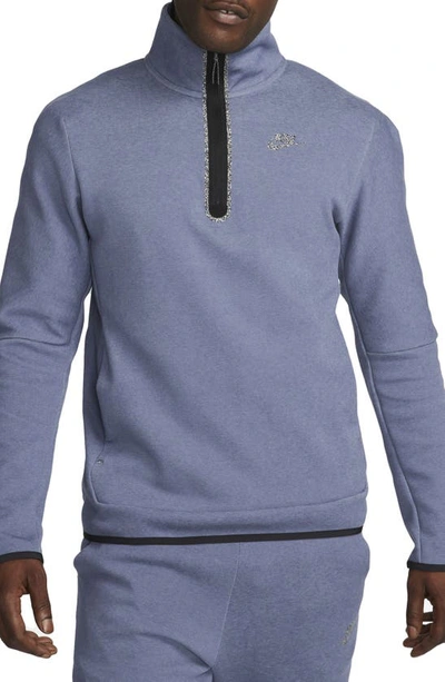 Nike Men's  Sportswear Tech Fleece 1/2-zip Top In Blue