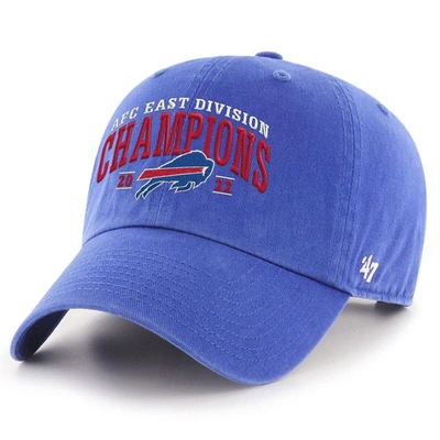 47 ' Royal Buffalo Bills 2022 Afc East Division Champions Clean Up Adjustable Hat