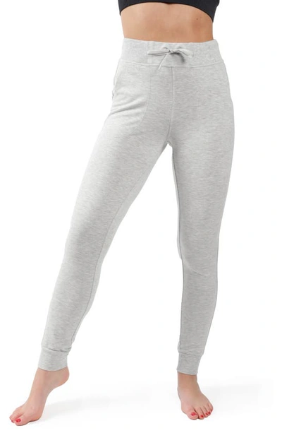 Yogalicious Terry Basic Slim Fit Joggers In Htr.grey