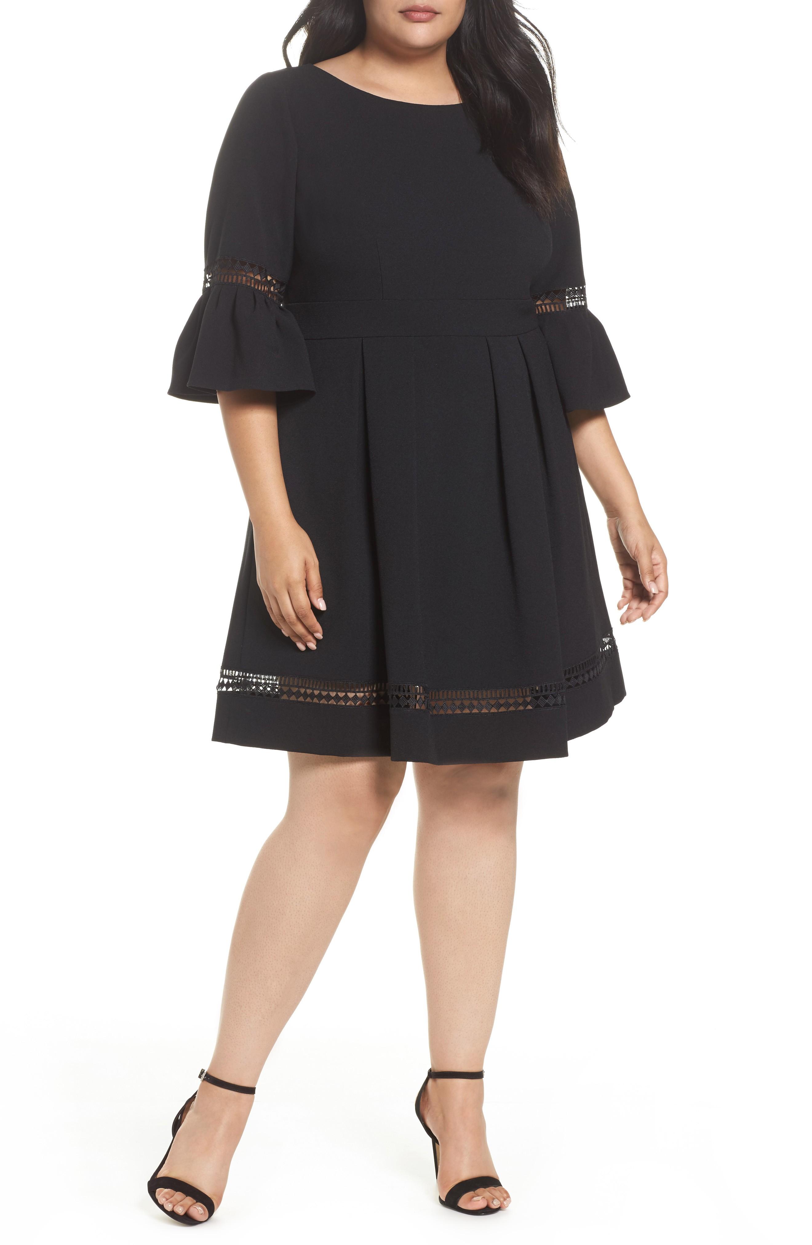 eliza j bell sleeve collar top