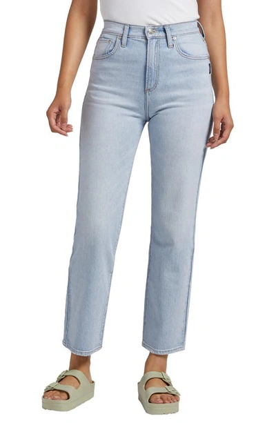 Silver Jeans Co. Highly Desirable High Waist Straight Leg Jeans In Indigo