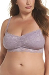 Cosabella Never Say Never Soft Cup Nursing Bralette In Dusk Orchid