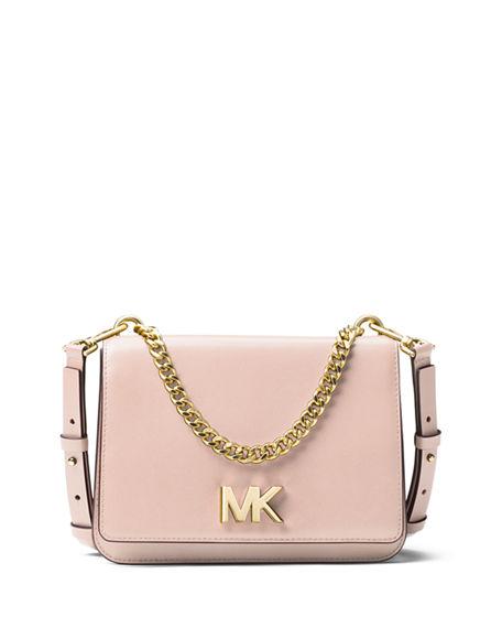 Michael Kors Large Mott Chain Swag Leather Shoulder Bag - Pink In Soft Pink | ModeSens