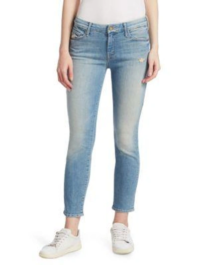 Mother The Looker Crop Skinny Jeans In Shake Well