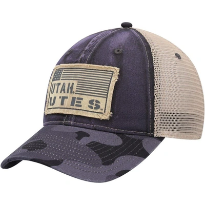 Colosseum Charcoal Utah Utes Oht Military Appreciation United Trucker Snapback Hat
