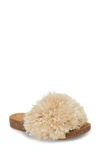 Ugg Cindy Fringe Flat Slide Sandal In Soft Ochre