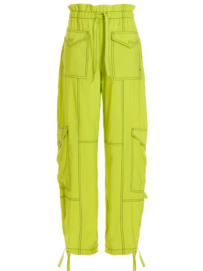 Ganni Pants  Woman Color Lemon