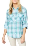 Sanctuary The Steady Boyfriend Shirt In Bloom Plaid