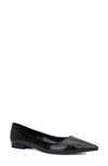 Fashion To Figure Bailey Flat In Black Croc