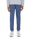 Ted Baker Sheppy Slim Fit Textured Trousers In Navy