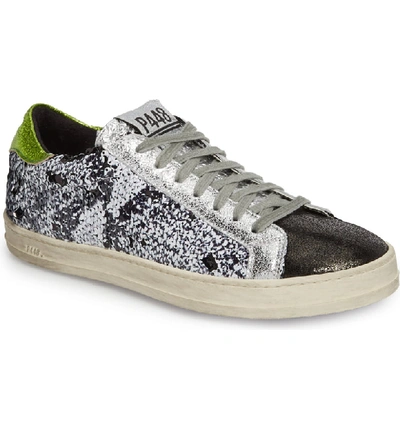 P448 Women's John Sequined Low Top Lace Up Sneakers In Paillettes