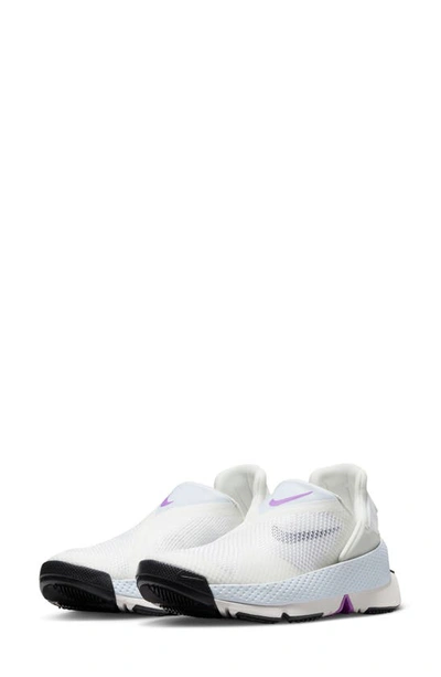 Nike Women's Go Flyease Easy On/off Shoes In White/ Sail/ Phantom/ Black