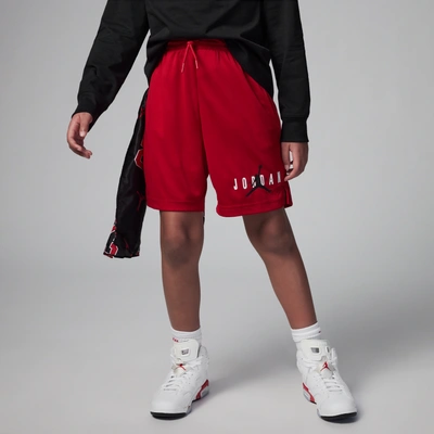 Jordan Kids' Little Boys Essentials Graphic Mesh Shorts In Red