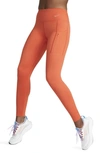Nike Women's Go Firm-support Mid-rise Full-length Leggings With Pockets In Orange