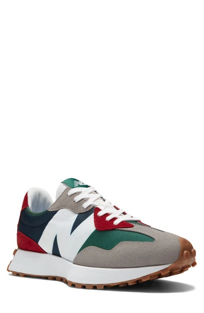 New Balance 327 Sneaker In Marblehead/ Team Forest Green