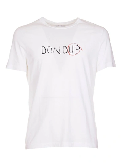 Dondup Logo Print T-shirt In White