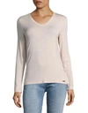 Calvin Klein Long-sleeve Tee In Blush