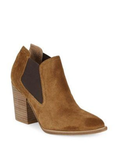 Sigerson Morrison Suede Ankle Boots In Beige